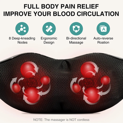 Necteck 3D Shiatsu Massager